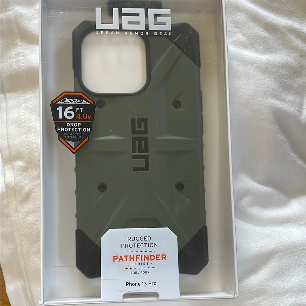 Urban Armor Gear Pathfinder Series iPhone 13 Pro Case - Black and Green